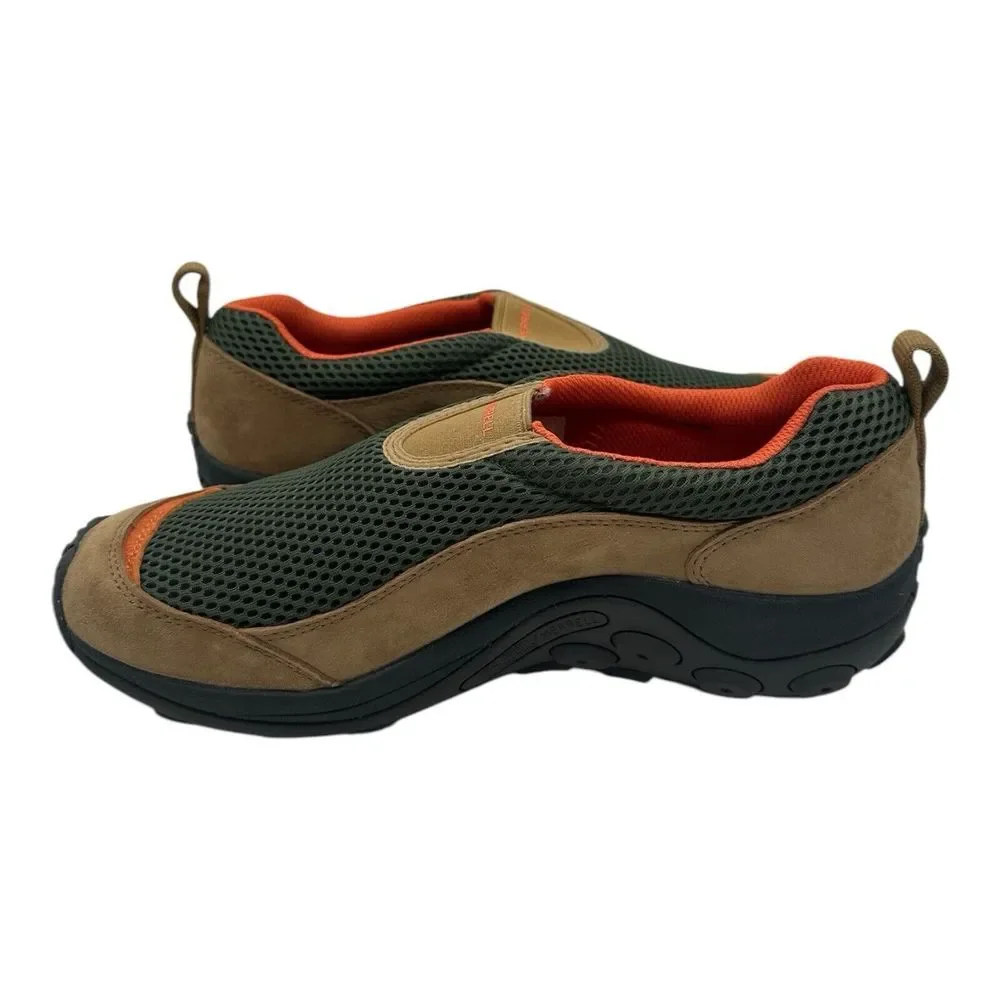 Merrell Jungle Moc Breeze SE Shoes Men 9.5 M Veridian Green Brown Slip On Hiking